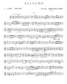 Partition complète et , partie, Allegro, Op.18, F major