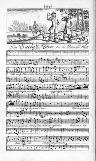 Partition complète, pour Early cor, G major, Galliard, Johann Ernst
