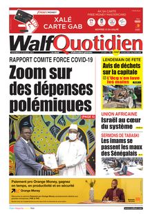 Walf Quotidien n°8797 - du Vendredi 23 juillet 2021