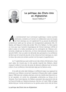 LA POLITIQUE DES ETATS-UNIS EN AFGHANISTAN - New Page 1