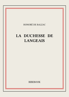 La duchesse de Langeais