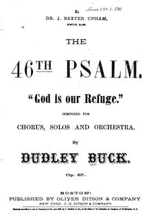 Partition complète, Psalm 46, Op.57, God Is Our Refuge, Buck, Dudley