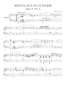 Partition Sonata No. 2 en E Flat Major, Three Piano sonates, Op. 8