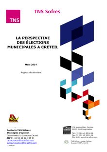 Municipales 2014 : Intentions de vote | Créteil