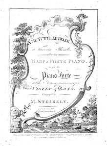 Partition harpe , partie, A me tutte le belle, a favorite rondo pour pour harpe & forte piano, ou pour pour piano forte avec accompaniments pour violon & basse