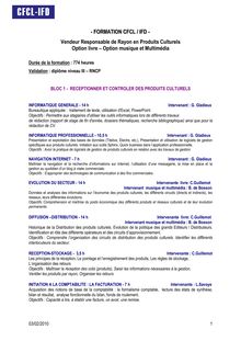 VOIR NOTRE PROGRAMME - Programme CFCL 2010-2011.