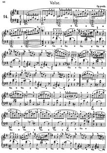 Partition complète, Waltz en E minor, E minor, Chopin, Frédéric par Frédéric Chopin
