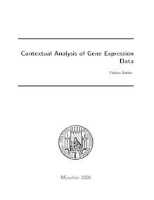 Contextual analysis of gene expression data [Elektronische Ressource] / vorgelegt von Florian Sohler