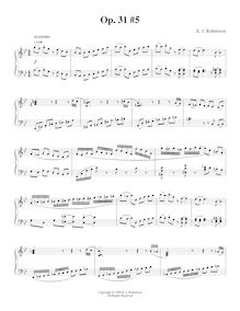 Partition No.5, 9 préludes, Op.31, Robertson, Ernest John