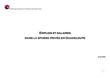 (Etude emploi et Salaire dans la sph  350re priv  351e en Guadeloupe)