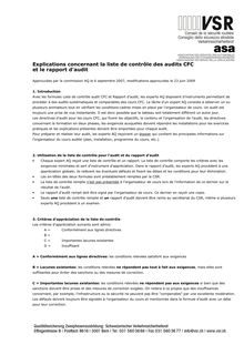 Erläuterungen WAB-Audit Checkliste und Auditbericht franz