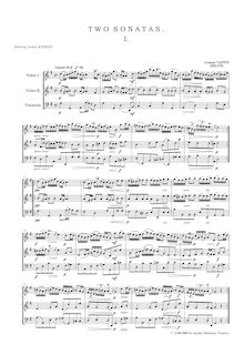 Partition compléte (2 violons et violoncelle), Two sonates