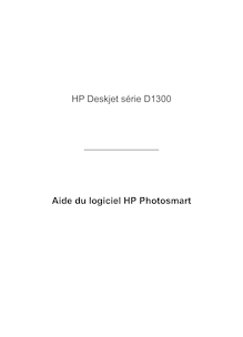 Aide du logiciel HP Photosmart Notice Imprimantes - HP Deskjet D1360