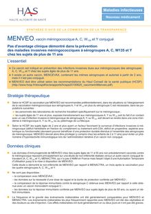MENVEO - Synthèse d avis MENVEO - CT-8771