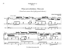 Partition Wenn wir en höchsten Nöten sein, BWV 641, Das Orgel-Büchlein par Johann Sebastian Bach