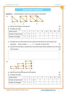 Grade 5 Maths Test: Mixed Skills Practice 3