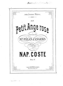 Partition complète, Le Petit Ange rose, Coste, Napoléon