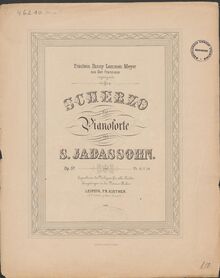 Partition complète, Scherzo, F minor, Jadassohn, Salomon