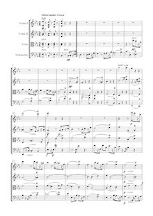 Partition , Scherzando vivace, corde quatuor No.12, Op.127, E♭ major