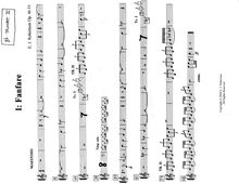Partition trompette 2,  pour orchestre, B flat, Robertson, Ernest John