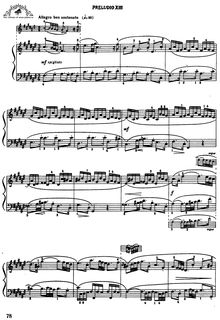Partition préludes et Fugues Nos.13-24, BWV 882–893, Das wohltemperierte Klavier II