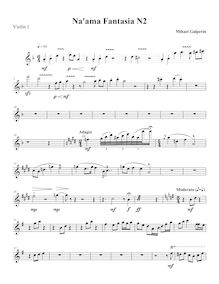 Partition violon 1, Naama Fantasia n.2, Galperin, Mihael