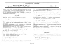 Mathématiques 1 2002 Classe Prepa TSI Concours Centrale-Supélec