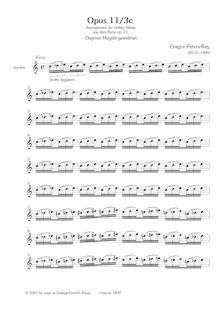 Partition Concert flûte, Opus 11/3c, Peters-Rey, Gregor