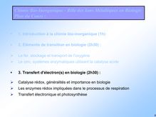 Chimie Bio-Inorganique -Rôle des Ions Métalliques en Biologie ...