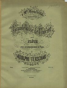 Partition couverture couleur, Grande Valse de Concert, C major, Terschak, Adolf