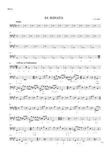 Partition Continuo, Sonata pour violon et Continuo, E major (or E mixolydian)