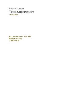 Partition complète, Allegretto, E major, Tchaikovsky, Pyotr