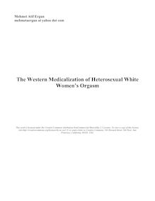 The Western Medicalization of Heterosexual White Women’s Orgasm
