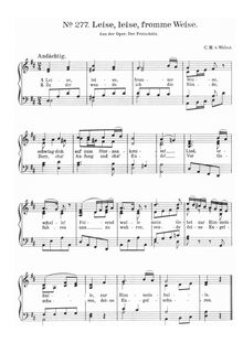 Partition complète, Der Freischütz, Op.77, Eine romantische Oper in 3 Aufzügen par Carl Maria von Weber