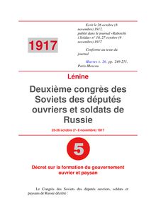 Deuxième congrès des Soviets des députés ouvriers et soldats de Russie