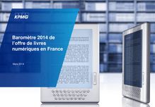 Offre de livres numériques en France - baromètre KPMG
