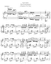 Partition complète, pour Entertainer, A Rag Time Two Step, Joplin, Scott par Scott Joplin