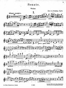 Partition de violon, violon Sonata, Sonate (A moll) für Pianoforte und Violine, Op.10