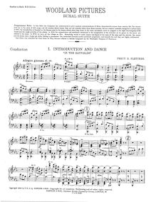 Partition Condensed Score et Brass parties, Woodland Pictures, Fletcher, Percy Eastman