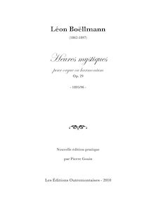 Partition , Entrée, Heures mystiques, Boëllmann, Léon par Léon Boëllmann 1862-1897