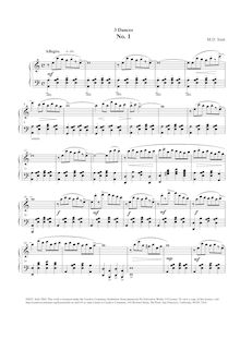 Partition complète, 3 Dances No.1, Op.3 No.19, Smit, Maarten