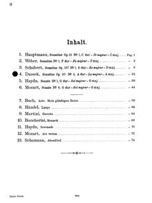 Partition violon et partition de piano, partition de violon, 6 Piano sonatines, Op.20