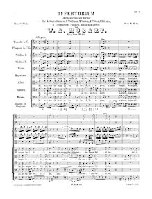 Partition complète, Benedictus sit Deus, C major, Mozart, Wolfgang Amadeus