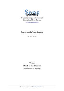  Terror and Other Poems