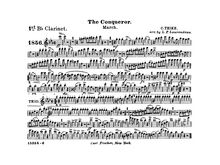 Partition clarinette 1 (B♭), Graf Zeppelin, The Conqueror, Teike, Carl