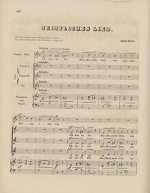 Partition Complete vocal score, sacré Song, Stern, Julius