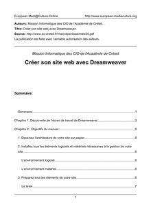 Créer son site web avec Dreamweaver