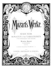 Partition de piano, violon Sonata, Violin Sonata No.1 par Wolfgang Amadeus Mozart