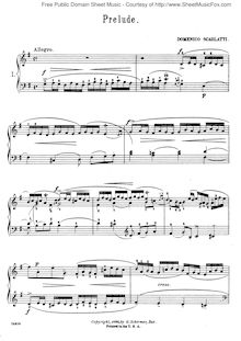 Partition Nos.1-4, Book of 22 pièces pour clavecin et Piano, Collections, Domenico Scarlatti