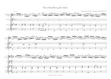 Partition , Kein Stündlein geht dahin (after BWV 477), chansons et airs
